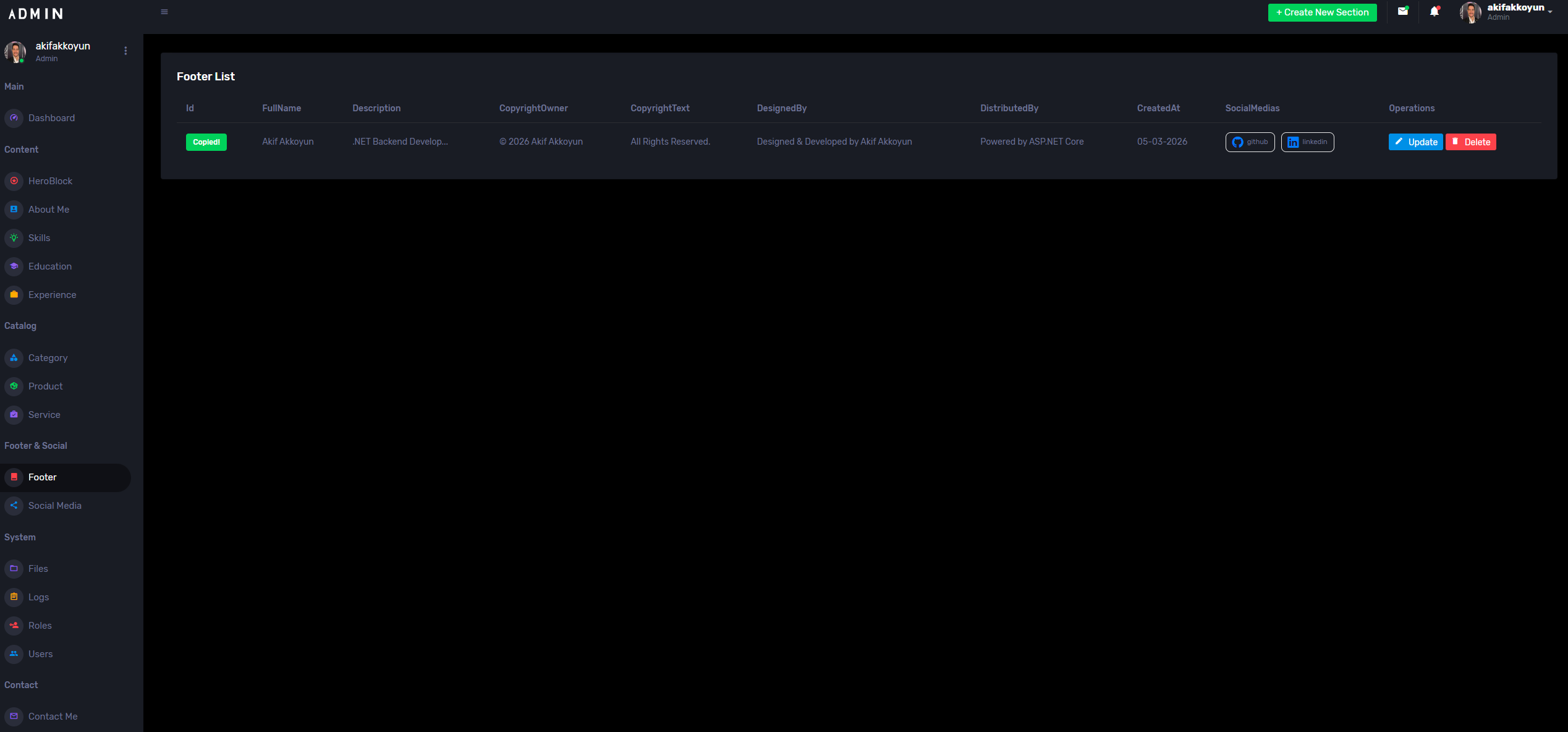 Personal Portfolio Microservices Platform