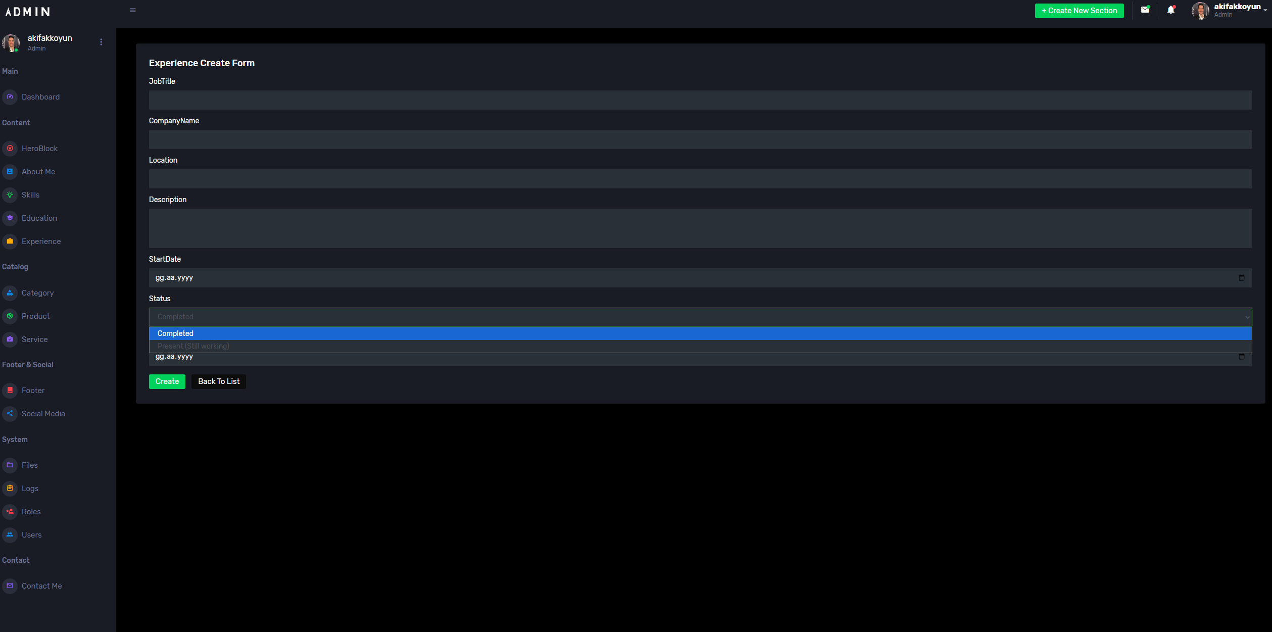 Personal Portfolio Microservices Platform