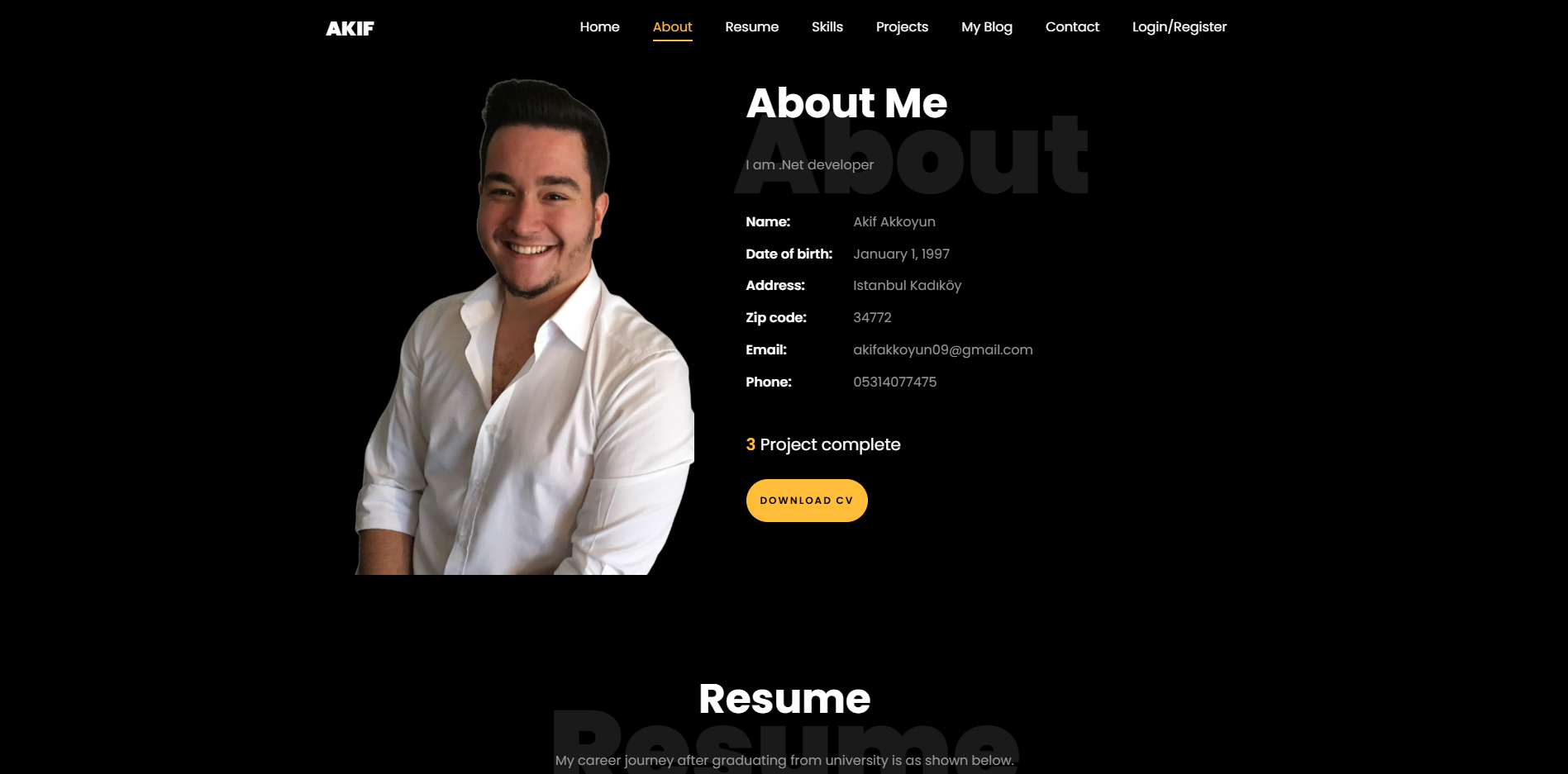 Personal Portfolio Website