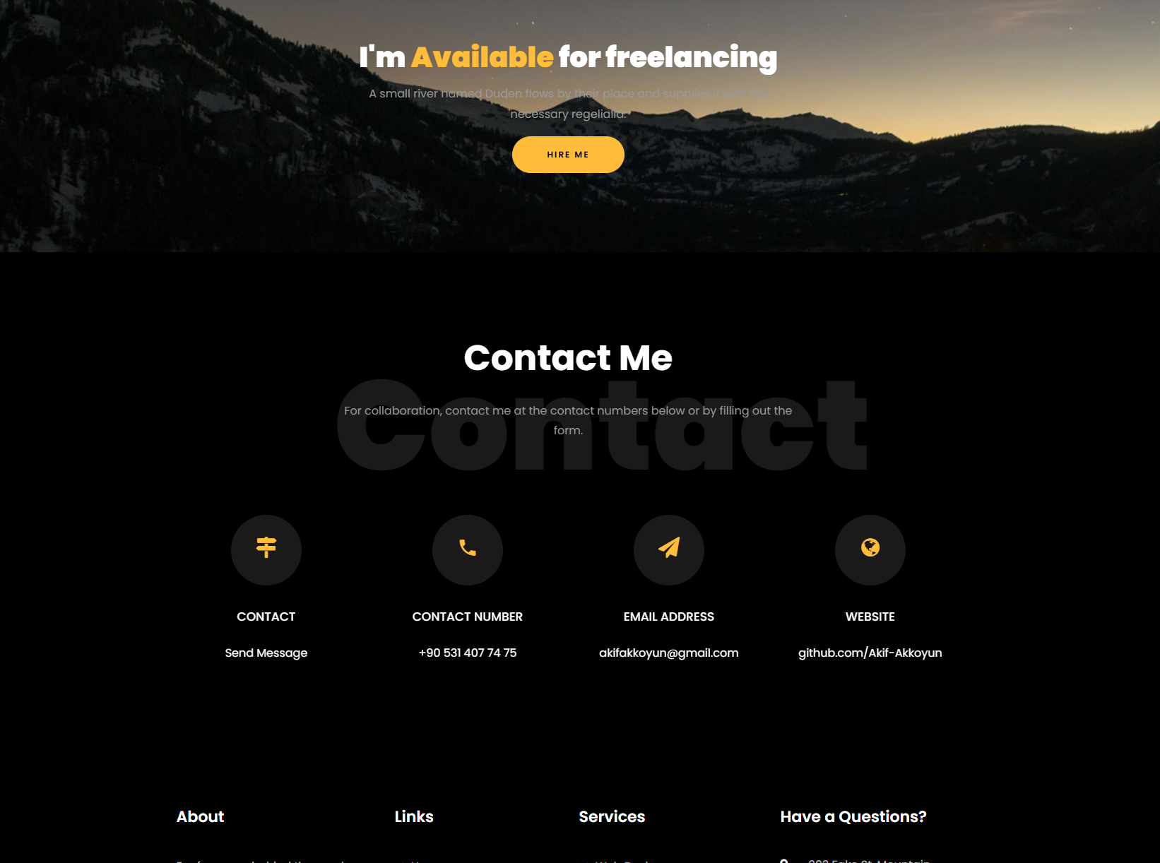 Personal Portfolio Website